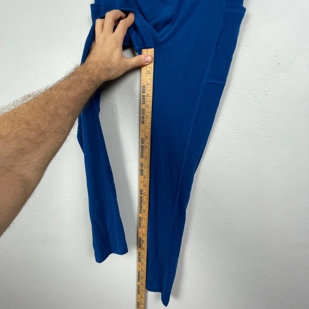 Namarie Sylvendel Leggings Women M Blue Hemp Blend Pockets Yoga Pants Active